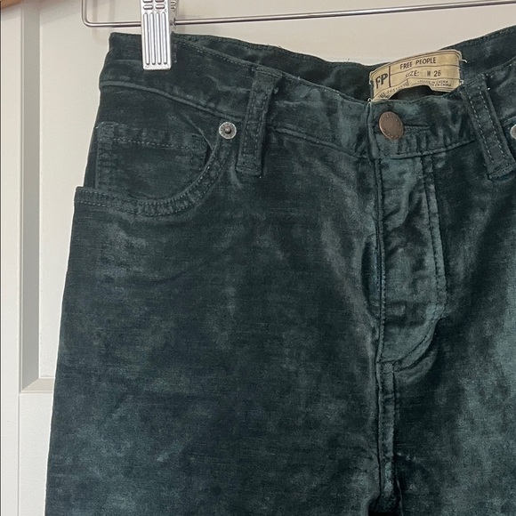 Free People Black Straight Leg Pants - Picture 3 of 7